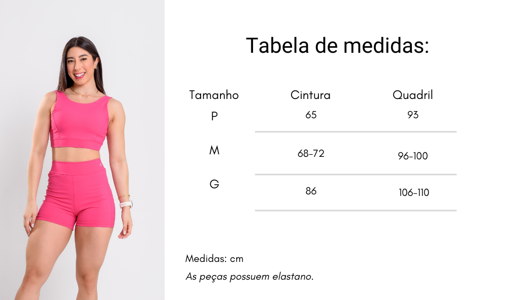 Tabela de medidas 